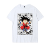 男女兼用 シンプル カジュアル プリント Tシャツ F-13418