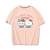 男女兼用 プリント カジュアル 半袖 Tシャツ F-13422