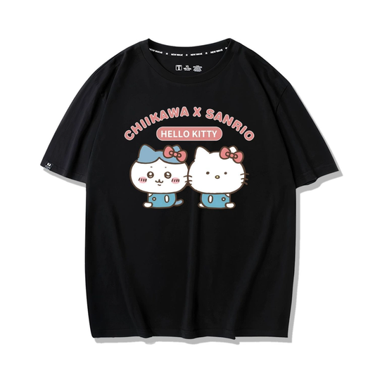 男女兼用 プリント カジュアル 半袖 Tシャツ F-13422