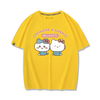 男女兼用 プリント カジュアル 半袖 Tシャツ F-13422