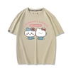 男女兼用 プリント カジュアル 半袖 Tシャツ F-13422