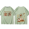 男女兼用 売れ筋 カジュアル プリント Tシャツ F-13426