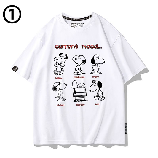男女兼用 新作 カジュアル プリント Tシャツ F-13443
