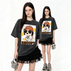ゆったり カジュアル プリント Tシャツ F-13446