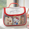 撥水 曇り半透明窓付き 洗面ポーチ 大容量 化粧バッグ C-253