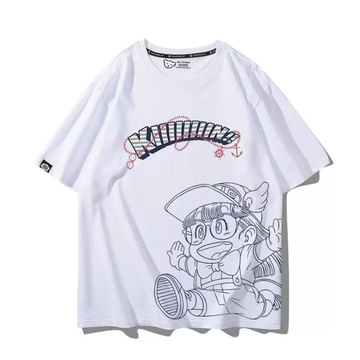 おしゃれ度高め 男女兼用 プリント Tシャツ F-13461