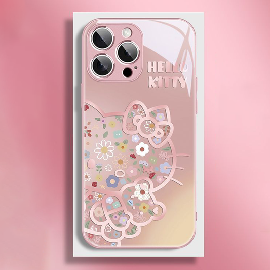 iPhone機種に対応 花柄 スマホケース C-80057