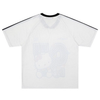 通気メッシュ プリント ゆったり Vネック 半袖 Tシャツ F-13509