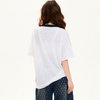 通気メッシュ プリント ゆったり Vネック 半袖 Tシャツ F-13509