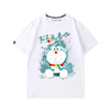 男女兼用 人気高い プリント カジュアル 半袖 Tシャツ F-13524