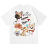 男女兼用 存在感抜群 カジュアル プリント 半袖 Tシャツ F-13528