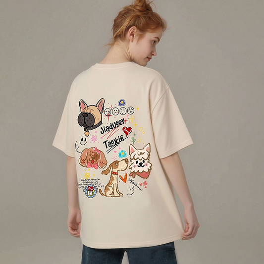 男女兼用 存在感抜群 カジュアル プリント 半袖 Tシャツ F-13528