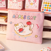 ふわふわ ハンドル付き ファスナー 収納 小物入れ ポーチ C-383