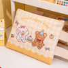 ふわふわ ハンドル付き ファスナー 収納 小物入れ ポーチ C-383