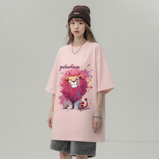 男女兼用 着痩せ カジュアル ビッグシルエット Tシャツ F-13530