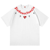 男女兼用 ハートプリント ストリート系 着痩せ Tシャツ F-13531