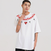 男女兼用 ハートプリント ストリート系 着痩せ Tシャツ F-13531