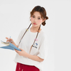 カジュアル 丸首 プリント 半袖 Tシャツ F-13545