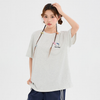 カジュアル 丸首 プリント 半袖 Tシャツ F-13545