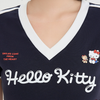 人気高い Vネック 配色 プリント 半袖 Tシャツ F-13546