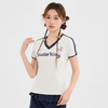 人気高い Vネック 配色 プリント 半袖 Tシャツ F-13546