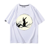 男女兼用 カジュアル プリント 半袖 Tシャツ F-13551