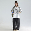 存在感抜群 ゆったり 配色 Tシャツ F-13556