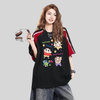 人気上昇中 ゆったり 配色 Tシャツ F-13557
