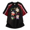 人気上昇中 ゆったり 配色 Tシャツ F-13557