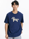 トレンドアイテム  プリント メンズ Tシャツ F-13560