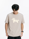 トレンドアイテム  プリント メンズ Tシャツ F-13560