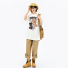 ゆったり カジュアル プリント Tシャツ F-13567