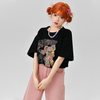 ゆったり カジュアル プリント Tシャツ F-13567