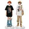 ゆったり カジュアル プリント Tシャツ F-13567