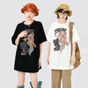 ゆったり カジュアル プリント Tシャツ F-13567