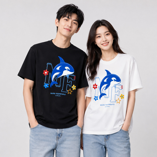 男女兼用 プリント カジュアル 半袖 Tシャツ F-50119