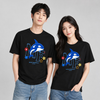 男女兼用 プリント カジュアル 半袖 Tシャツ F-50119