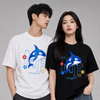 男女兼用 プリント カジュアル 半袖 Tシャツ F-50119
