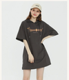 カジュアル フード付き ロング Tシャツ F-13581