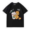 男女兼用 プリント カジュアル 半袖 Tシャツ F-13587