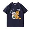 男女兼用 プリント カジュアル 半袖 Tシャツ F-13587