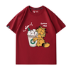 男女兼用 プリント カジュアル 半袖 Tシャツ F-13587
