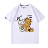 男女兼用 プリント カジュアル 半袖 Tシャツ F-13587