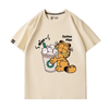 男女兼用 プリント カジュアル 半袖 Tシャツ F-13587