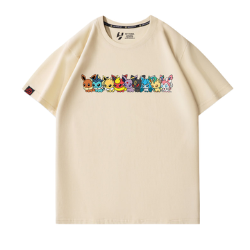 男女兼用 カジュアル プリント 半袖 Tシャツ F-13588
