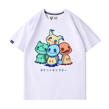 男女兼用 合わせやすい プリント 半袖 Tシャツ F-13589