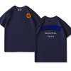 男女兼用 合わせやすい プリント 半袖 Tシャツ F-13591