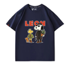 男女兼用 プリント カジュアル 半袖 Tシャツ F-13594