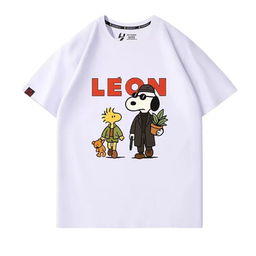 男女兼用 プリント カジュアル 半袖 Tシャツ F-13594