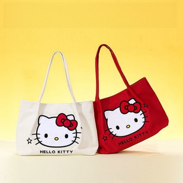 刺繍デザイン 多収納 トートバッグ C-455